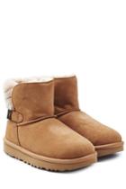 Ugg Australia Ugg Australia Fur Lined Suede Boots With Buckle