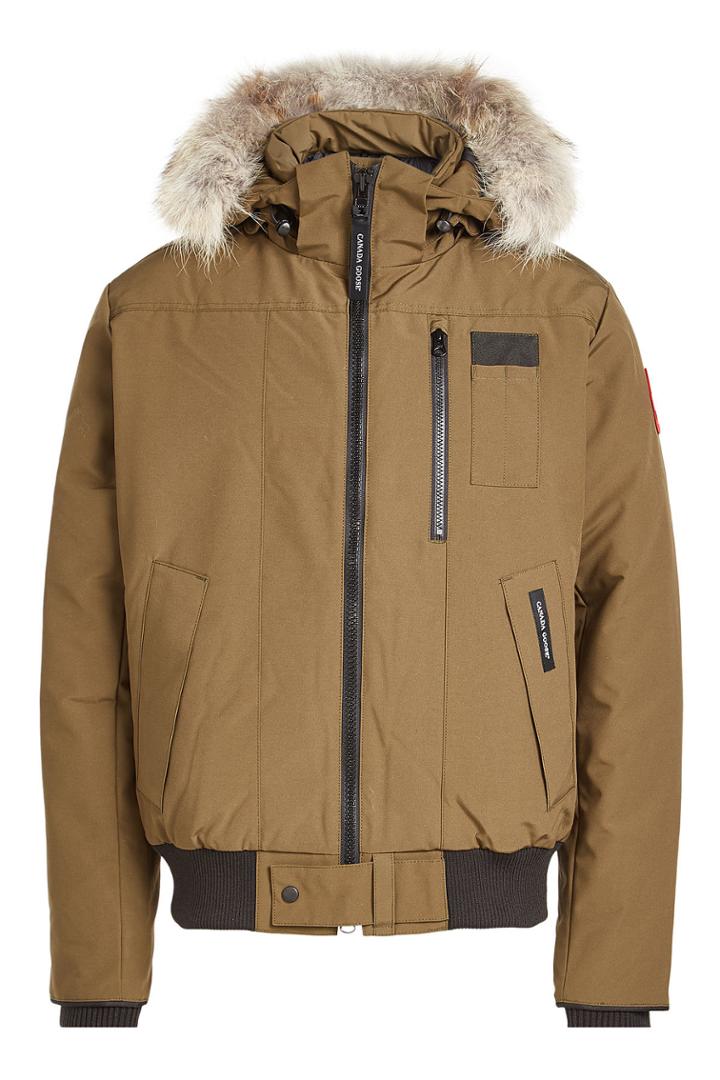Canada Goose Canada Goose Borden Down-filled Bomber Jacket With Fur Trimmed Hood