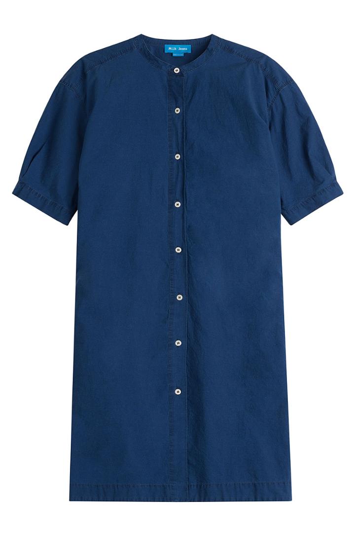 Mih Jeans Mih Jeans Cotton Button Front Dress - Blue