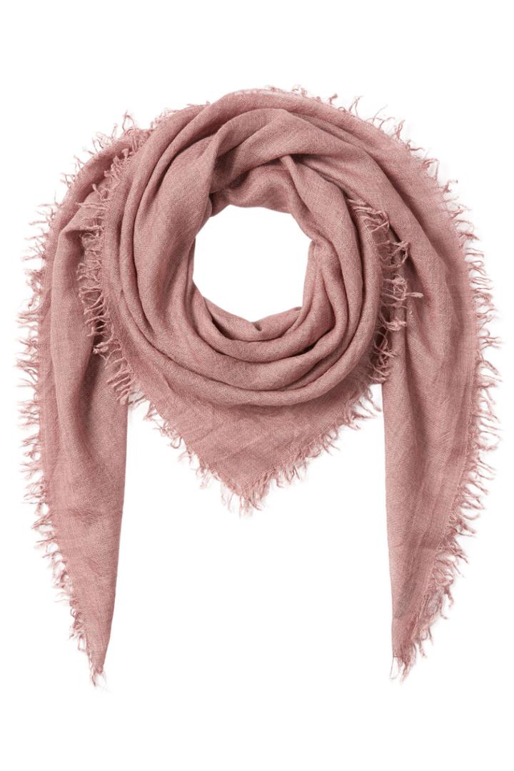 Faliero Sarti Faliero Sarti Fringed Scarf With Cashmere And Silk - Pink