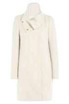 Vionnet Vionnet Coat With Lama Hair And Wool