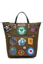 Dsquared2 Dsquared2 Canvas Tote With Patches