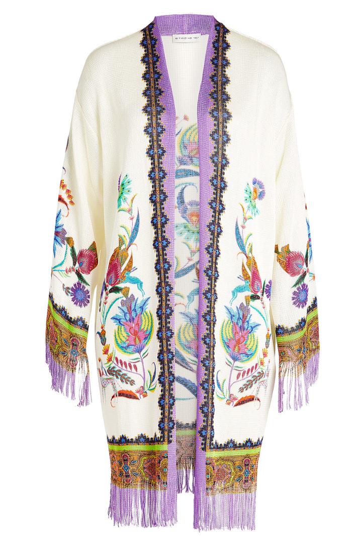 Etro Etro Knit Cardigan With Fringe