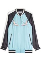 R.e.d. Valentino R.e.d. Valentino Printed Crepe Bomber Jacket