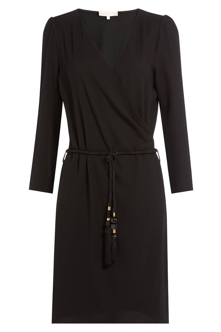 Vanessa Bruno Vanessa Bruno Dress With Braided Belt - Black