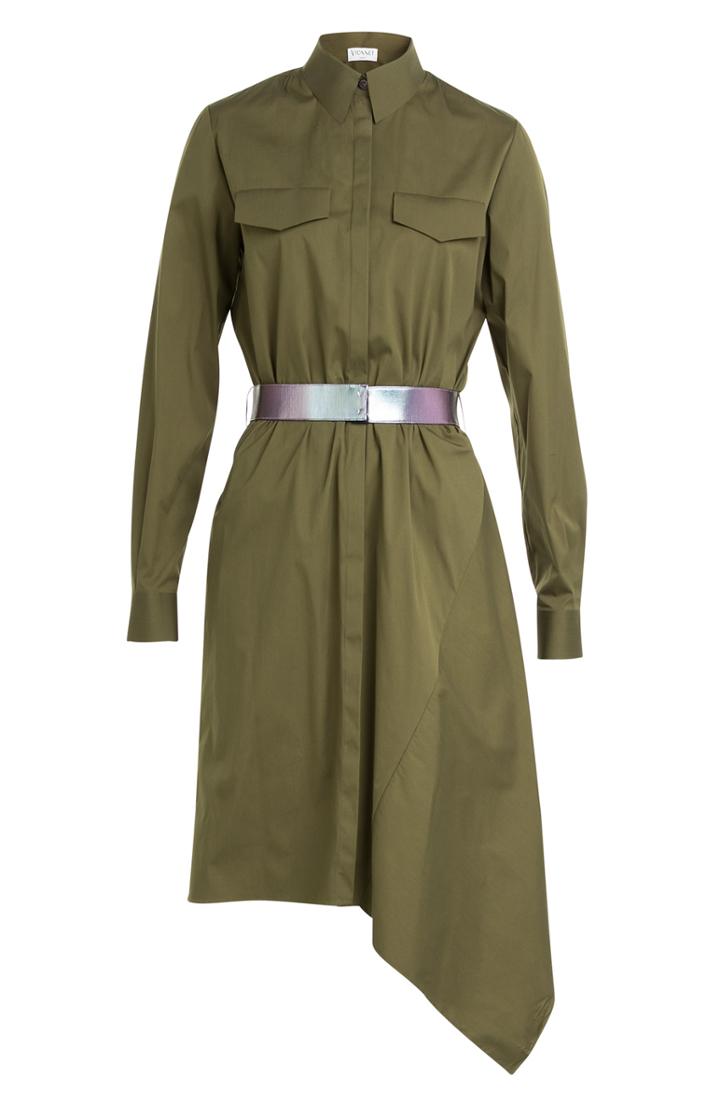 Vionnet Asymmetric Shirt Dress