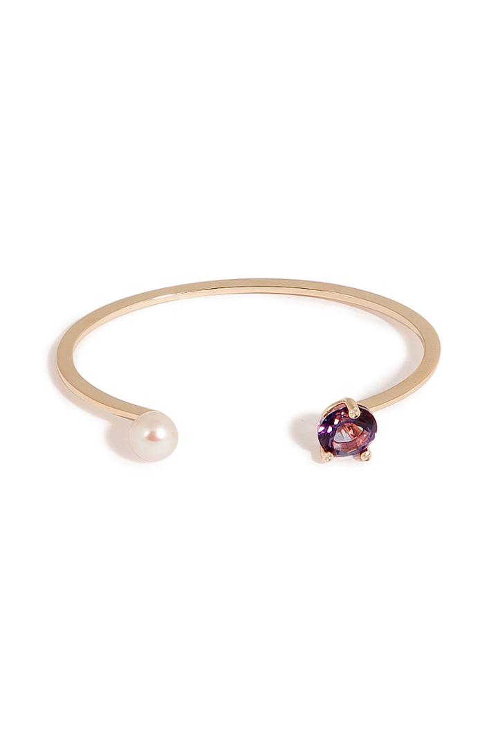 Delfina Delettrez Delfina Delettrez Purple Topaz Triangle Bracelet