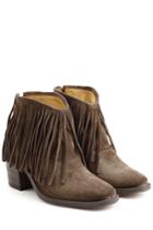 Fiorentini & Baker Fiorentini & Baker Ramones Fringed Suede Ankle Boots - Brown