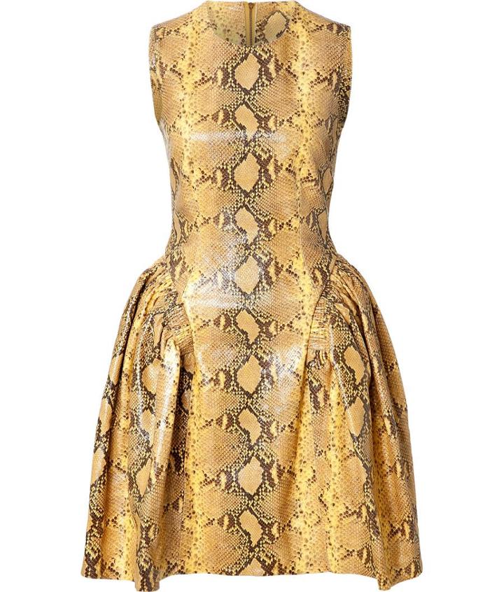 Simone Rocha Snakeskin Cocktail Dress