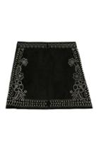 Valentino Embellished Suede Skirt