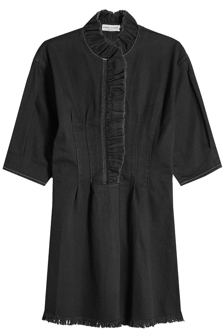 Sonia Rykiel Sonia Rykiel Denim Dress With Ruffles