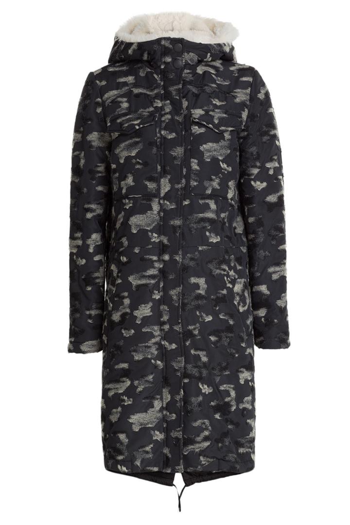 Jil Sander Navy Jil Sander Navy Camouflage Outdoor Coat - Black