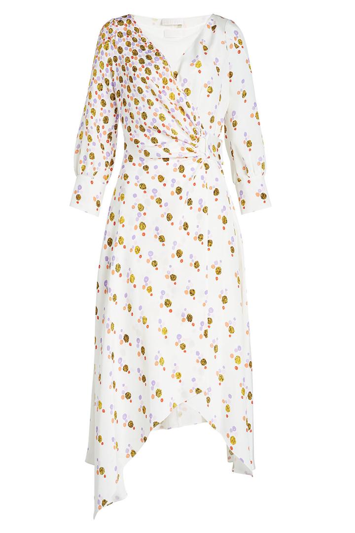 Peter Pilotto Peter Pilotto Printed Silk Crepe Wrap Dress