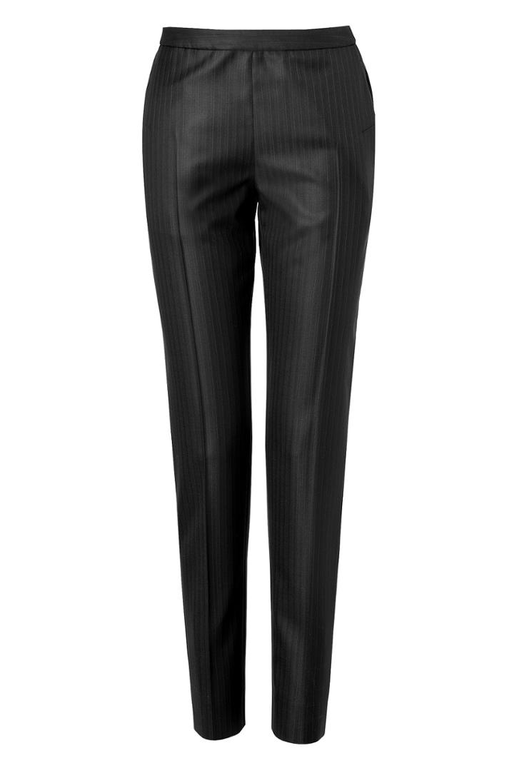 Maison Margiela Maison Margiela Wool-silk Herringbone Pants - Black