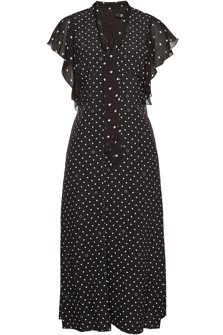 Karl Lagerfeld Karl Lagerfeld Polka Dot Midi Dress