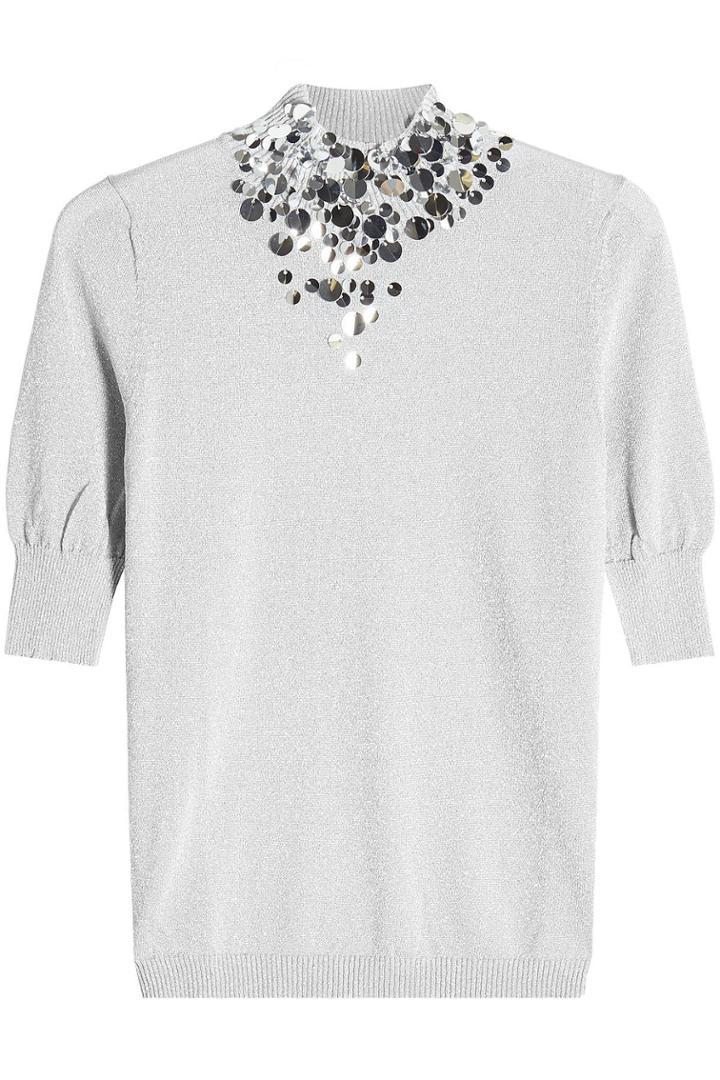 Delpozo Delpozo Embellished Pullover With Metallic Thread
