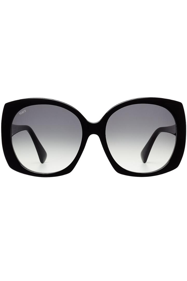 Tod's Tod's Oversize Sunglasses With Leather - None