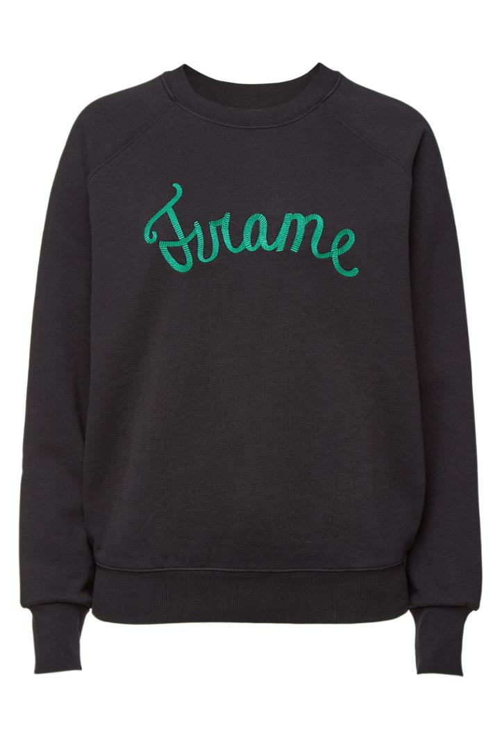 Frame Denim Frame Denim Old School Cotton Sweatshirt With Embroidery