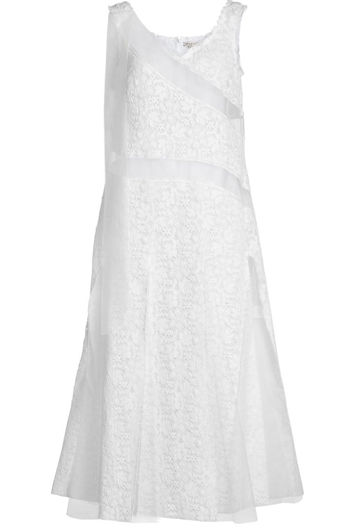 Natasha Zinko Natasha Zinko Dress With Sheer Inserts And Lace Panels