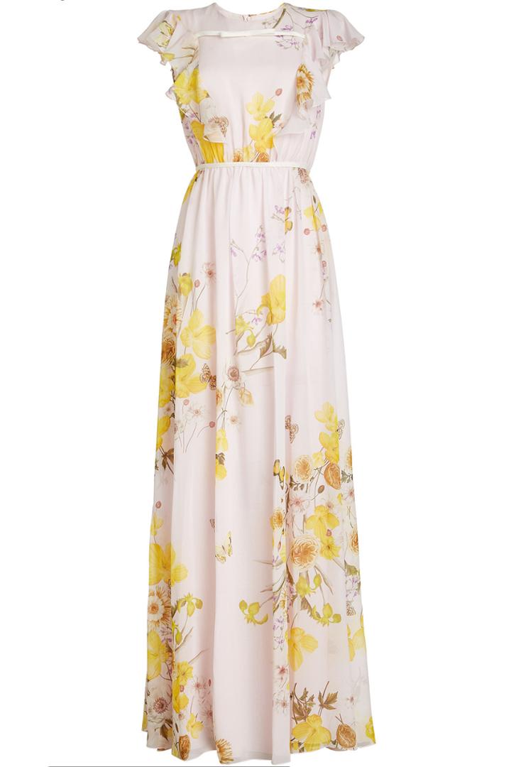 Giambattista Valli Giambattista Valli Prined Silk Maxi Dress