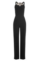 Roland Mouret Roland Mouret Jumpsuit With Lace And Cut-out Back - Black