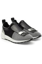 Sergio Rossi Sergio Rossi Slip-on Sneakers With Leather And Mesh