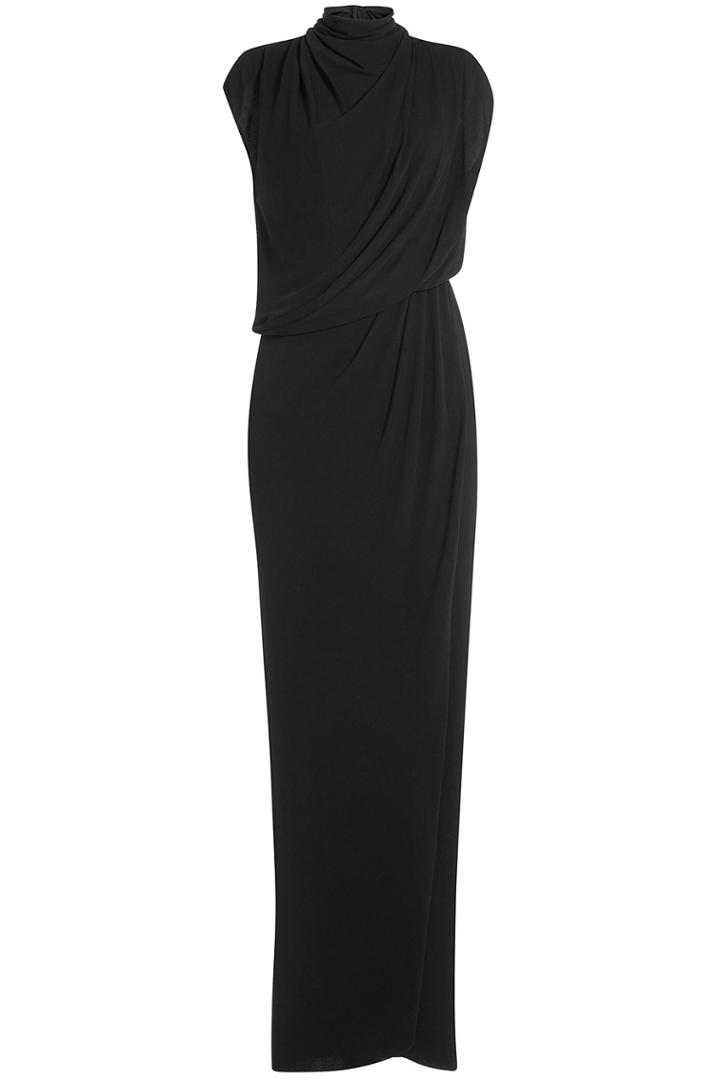 Vionnet Vionnet Draped Viscose Dress - Black