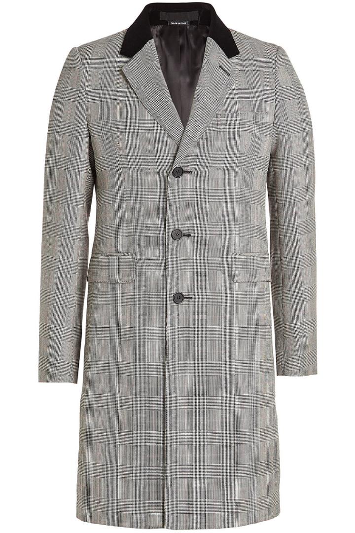 Alexander Mcqueen Alexander Mcqueen Virgin Wool Prince Of Wales Coat