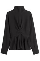 J.w. Anderson J.w. Anderson Turtleneck With Gathered Accent - Black