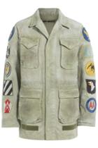 Off White Off White Cotton Jacket With Patches - Green