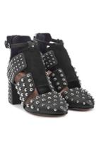 Red V Red (v) Embellished Leather Ankle Boots