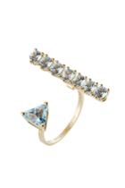 Delfina Delettrez Delfina Delettrez 9kt Yellow Gold Ring With Topaz - Blue