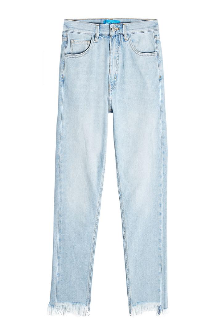 M I H M I H Jeans With Frayed Ankles - Blue