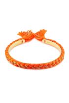 Aurélie Bidermann Aurélie Bidermann 18k Gold Plated Bangle With Cotton Braid