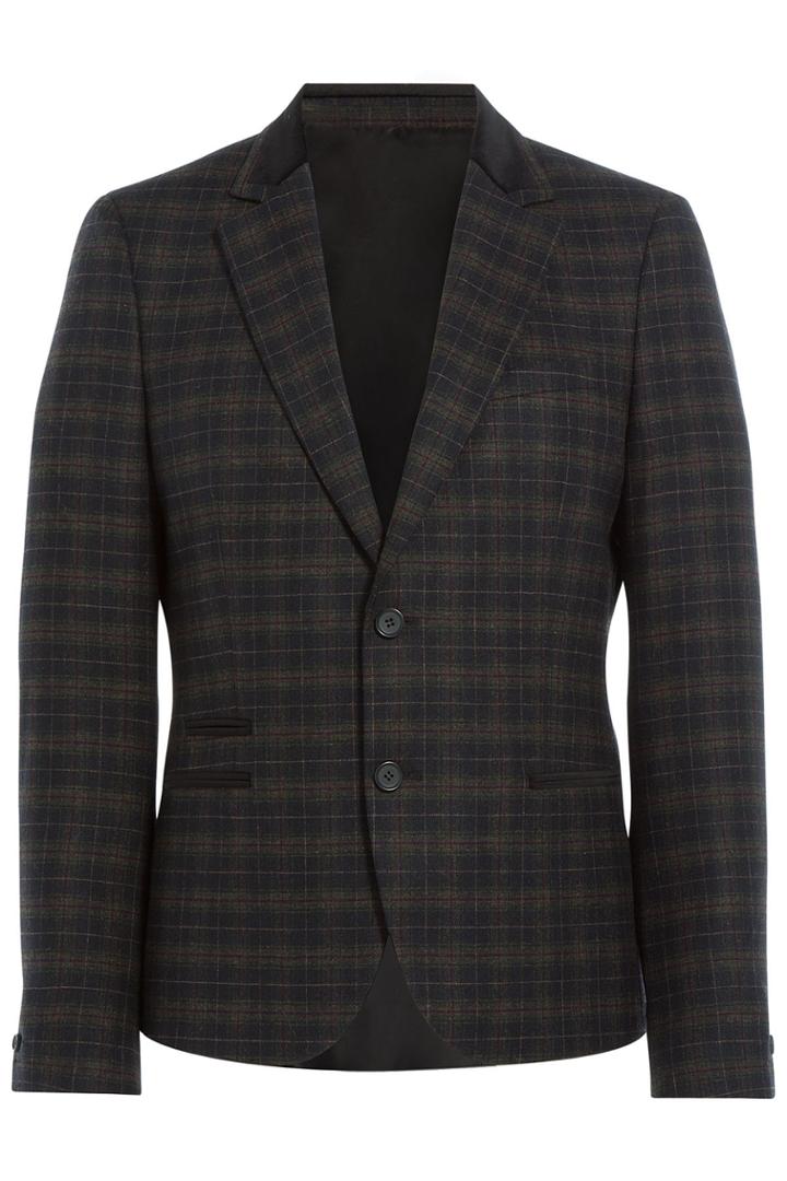 The Kooples The Kooples Plaid Wool-blend Blazer