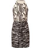 Giambattista Valli Silk-linen Embroidered Dress
