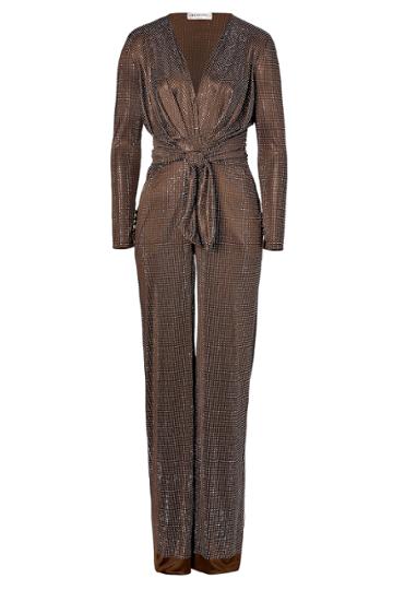Emilio Pucci Emilio Pucci Studded Jumpsuit - Brown