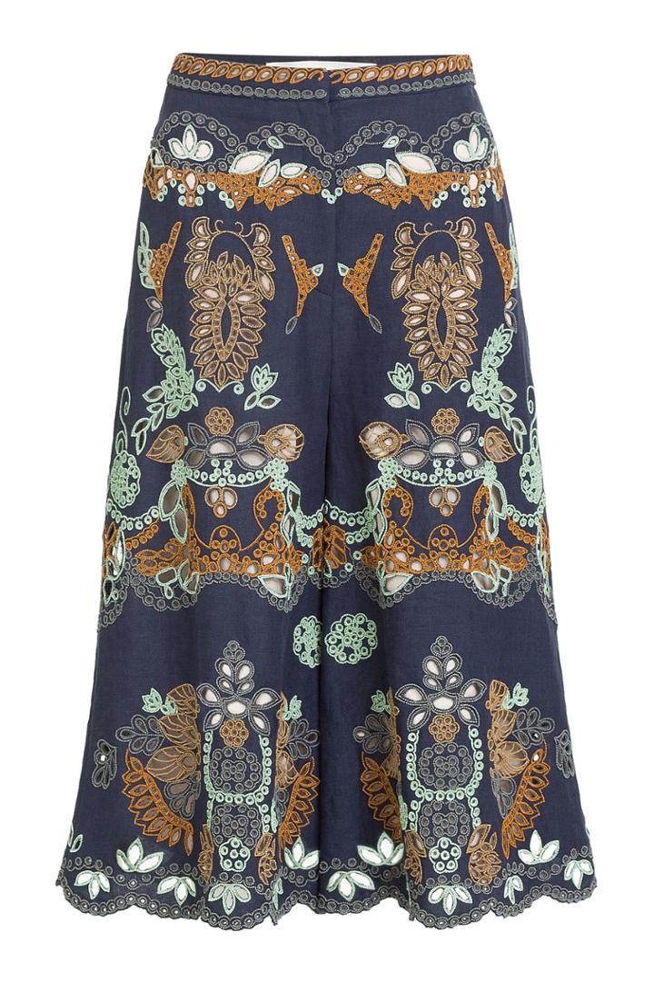 Valentino Valentino Beaded Linen Culottes - None