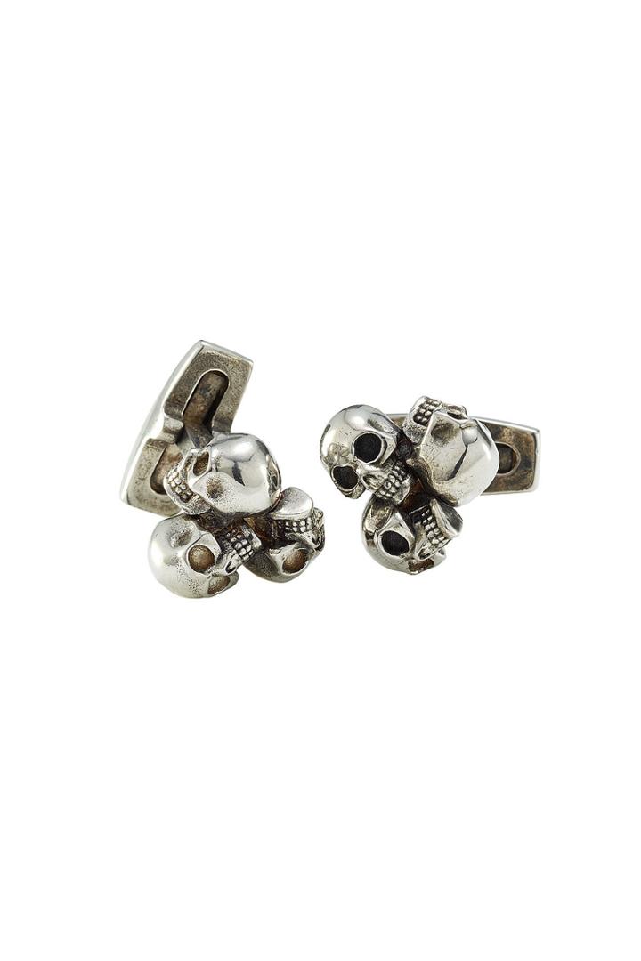 Alexander Mcqueen Alexander Mcqueen Three Skull Cuff Links