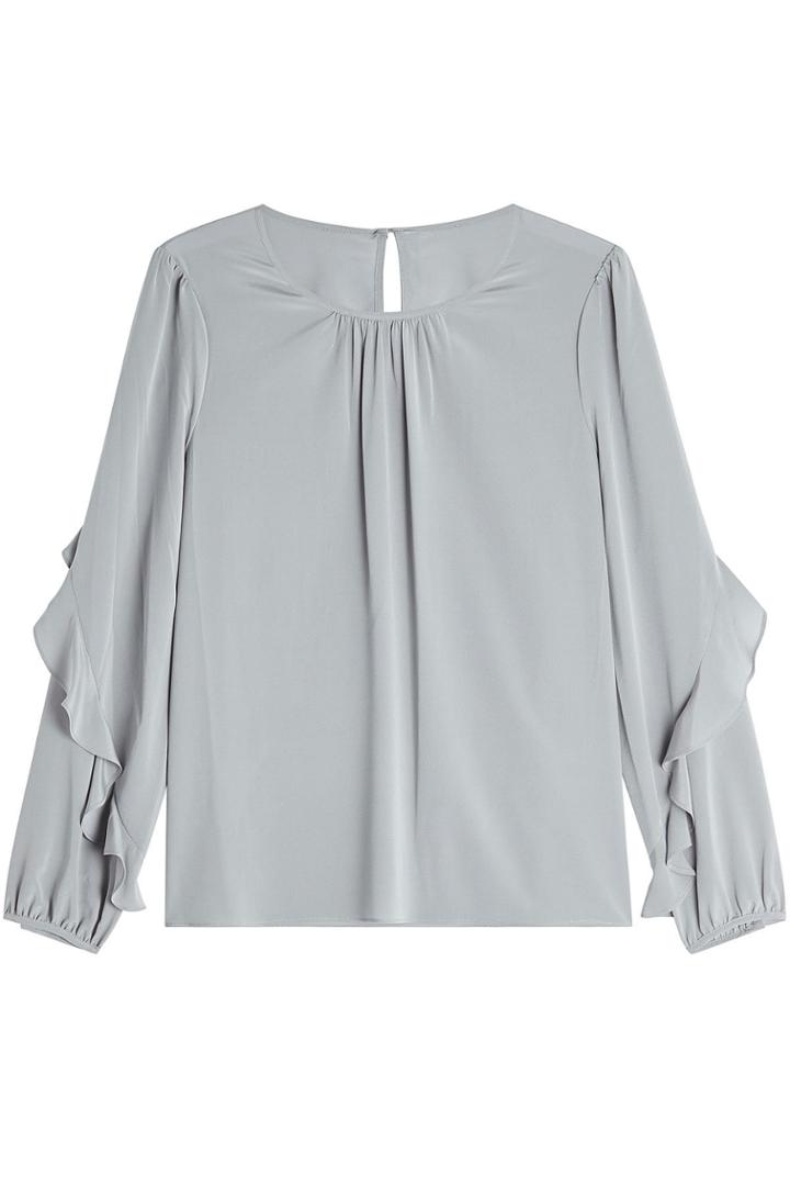 Steffen Schraut Steffen Schraut Silk Blouse With Ruffled Trims