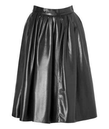Dsquared2 Leather Midi Skirt