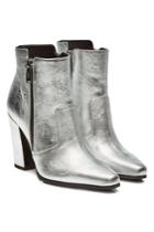 Balmain Balmain Metallic Leather Ankle Boots