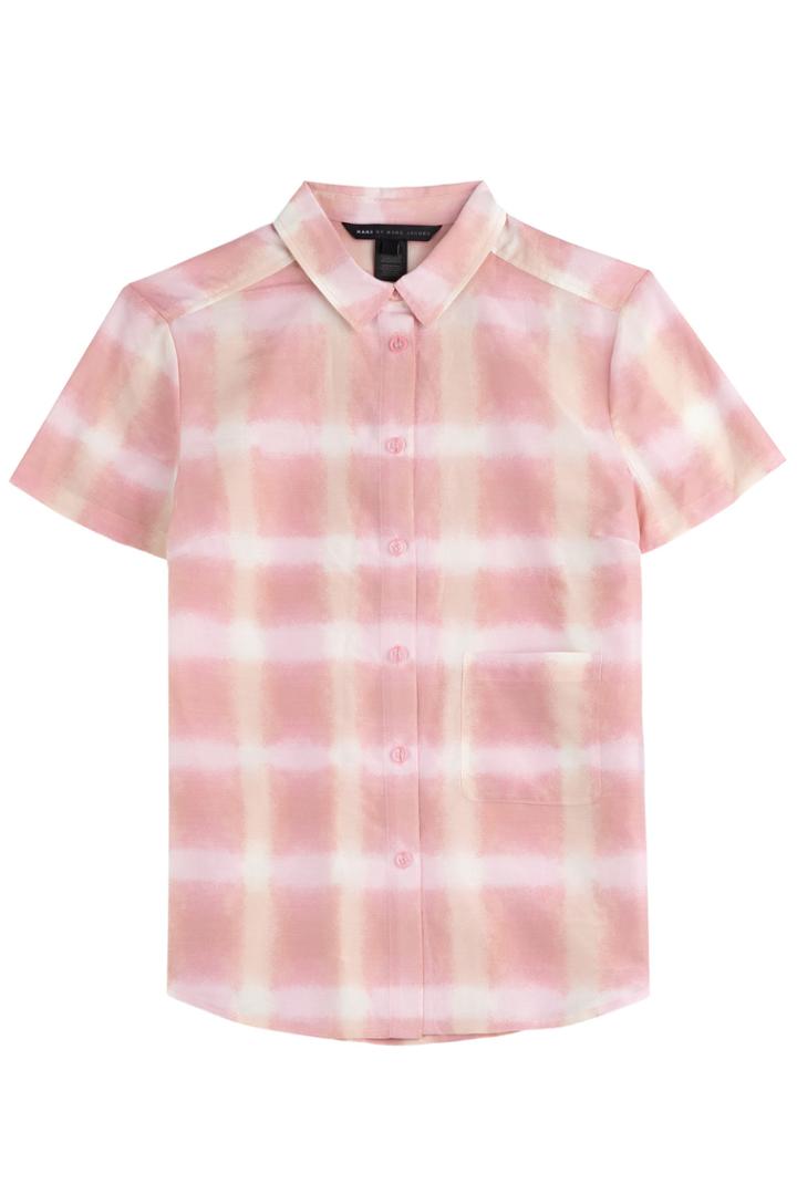 Marc By Marc Jacobs Marc By Marc Jacobs Cotton-silk Printed Button-down - Rose
