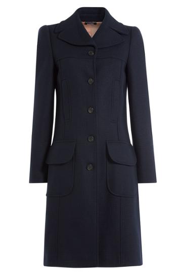 Jil Sander Navy Jil Sander Navy Tailored Coat - Blue
