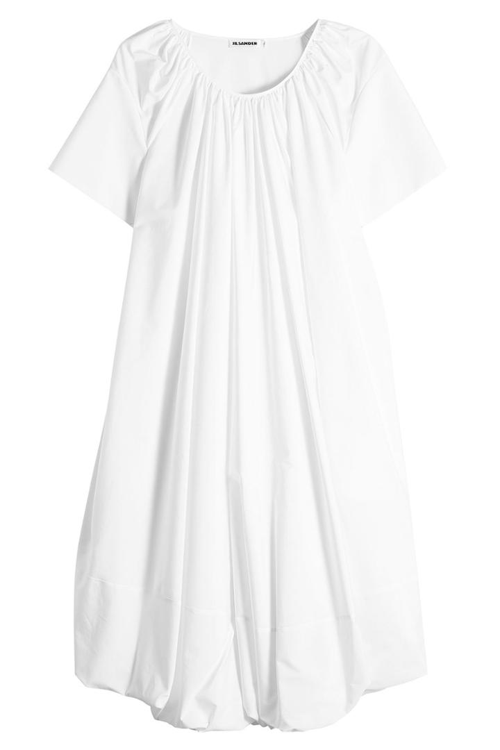 Jil Sander Jil Sander Eucalyptus Cotton Dress With Silk