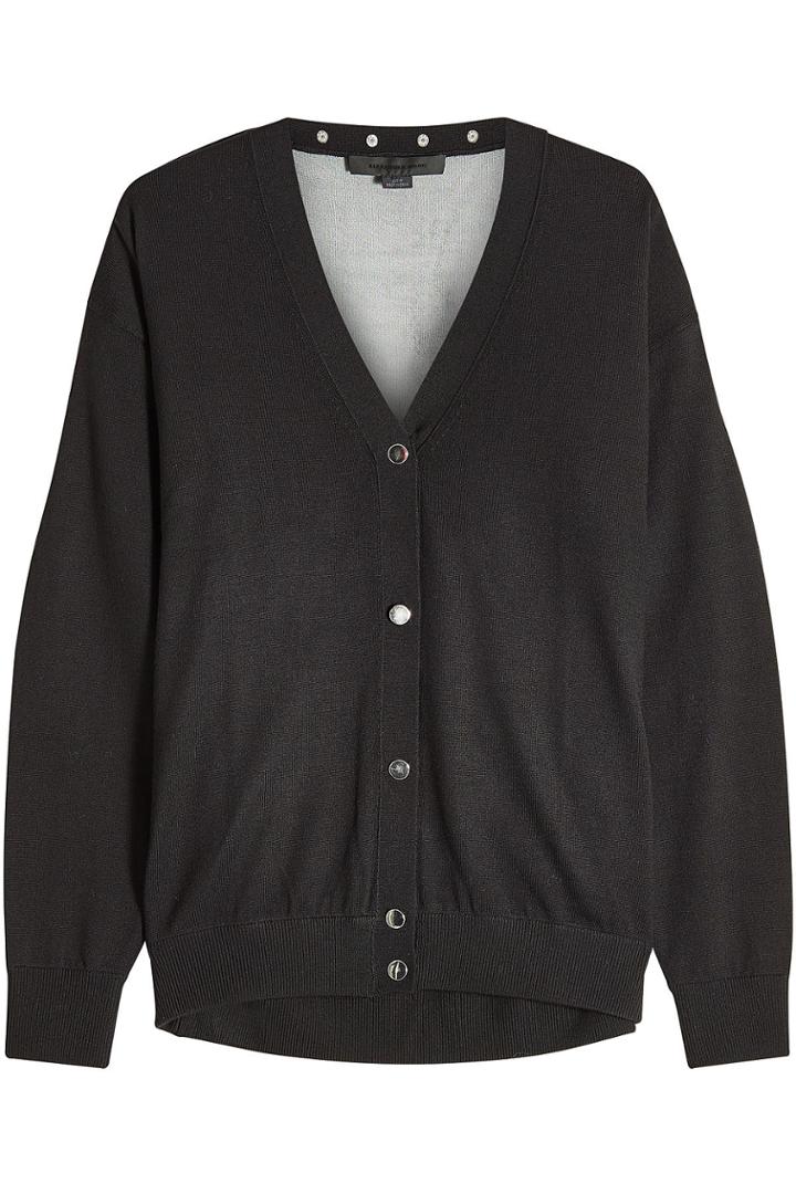 Alexander Wang Alexander Wang Merino Wool Cardigan With Silk Back