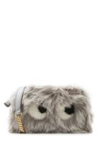 Anya Hindmarch Anya Hindmarch Eyes Mini Shearling Shoulder Bag - Grey