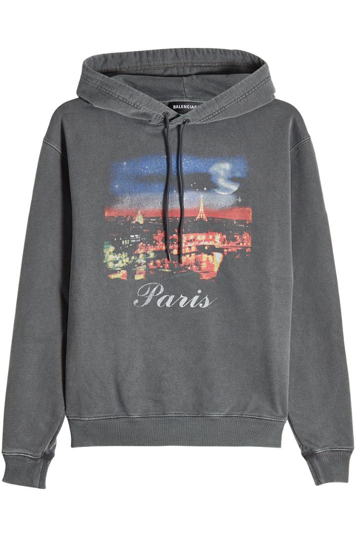 Balenciaga Balenciaga Paris Cotton Hoody