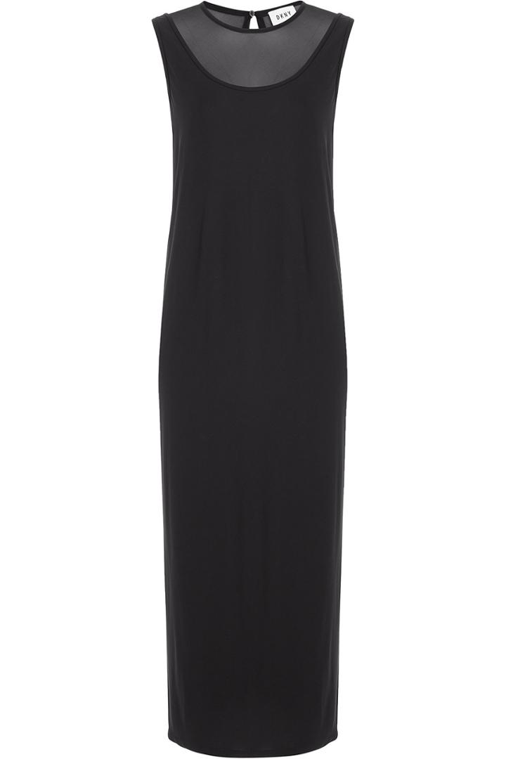 Dkny Dkny Dress With Sheer Contrast - Black