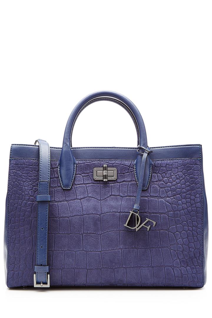 Diane Von Furstenberg Diane Von Furstenberg Embossed Gallery Viviana Leather Tote